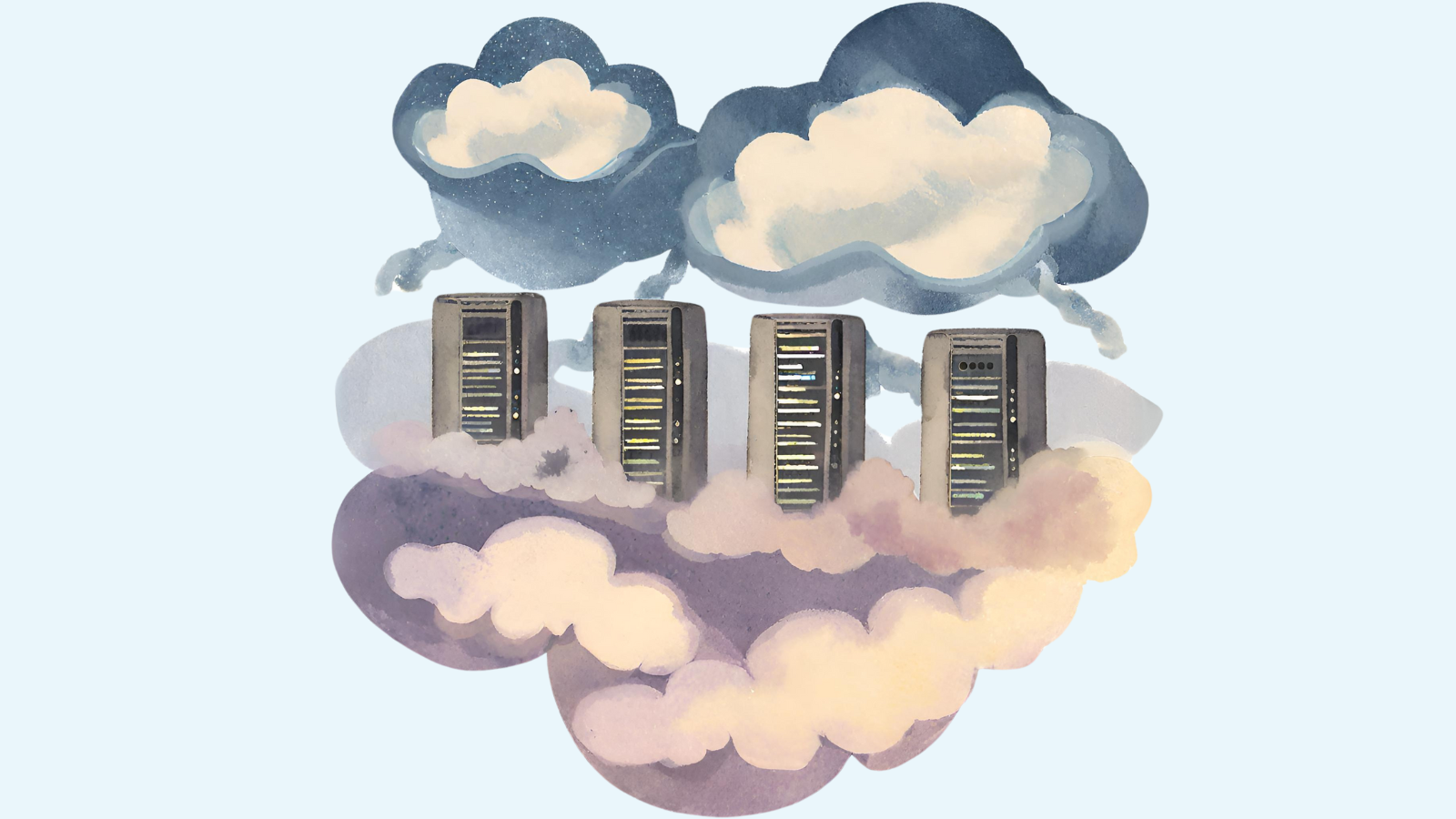 Cloud monitoring illustration